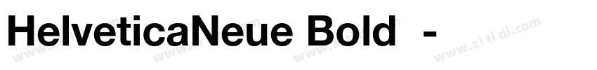 HelveticaNeue Bold 粗字体转换